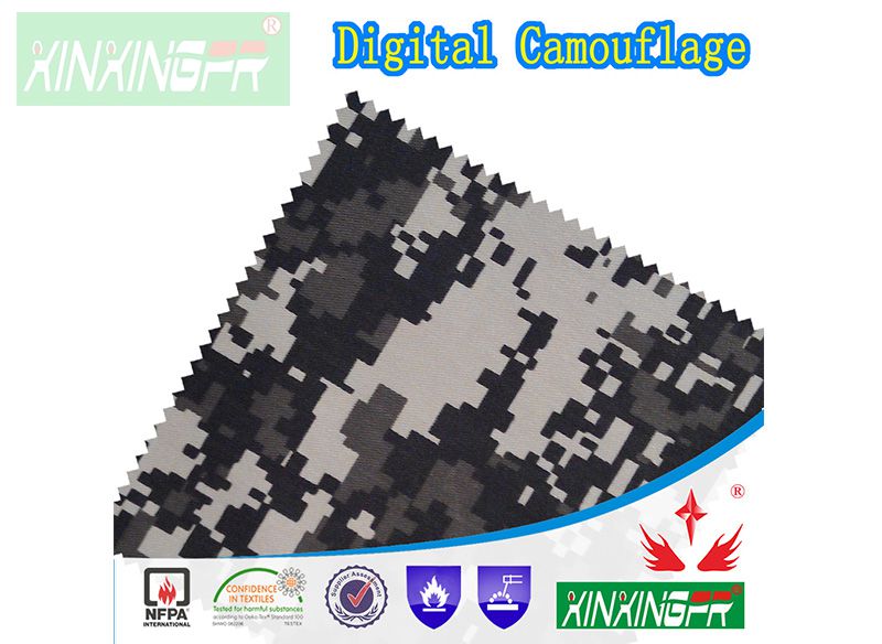 Camouflage FR Fabric