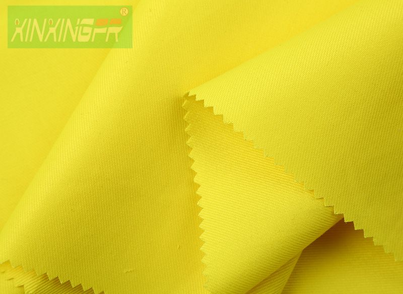 100% Cotton FR Hi-Vis Fluorescent Yellow Knit Fabric