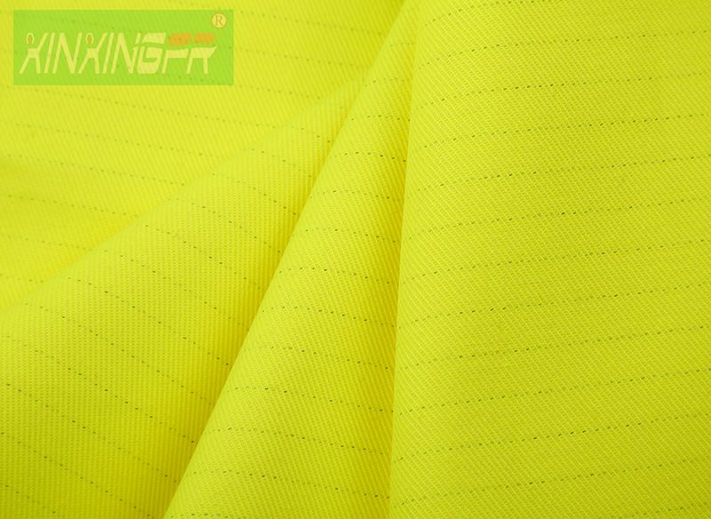 FR Fluorescent Yellow Fabric - 98%cotton 2%anti static